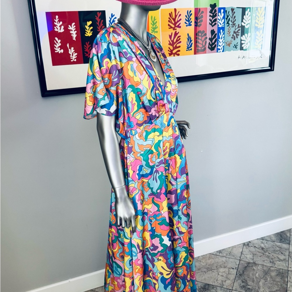 Boston Proper Multicolor Abstract Dress - Excellent Condition - Picture 9 of 16